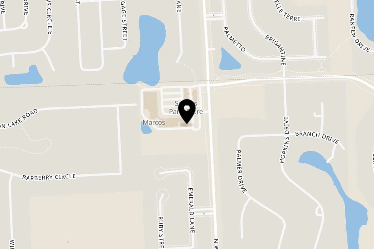Map showing the location of Mexican Fiesta IV on 2051 N Wixom Rd in Wixom